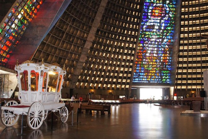 A Full Day in Rio with a train ride to Cristo Redentor - All Inclusive! - The Metropolitan Cathedral’s striking interior