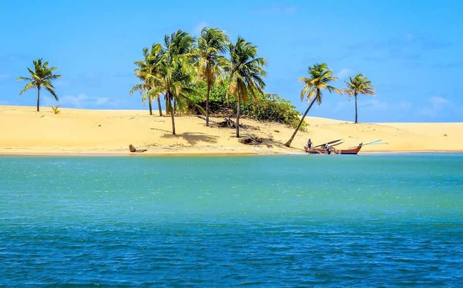 Boat ride: São Francisco River, the largest in Brazil - The beach stop at the river mouth