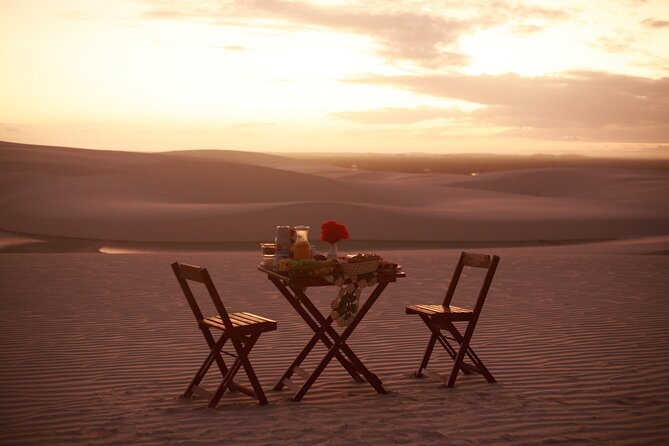 Breakfast in Lençóis Maranhenses - Breakfast with tapioca, couscous, and fresh coffee