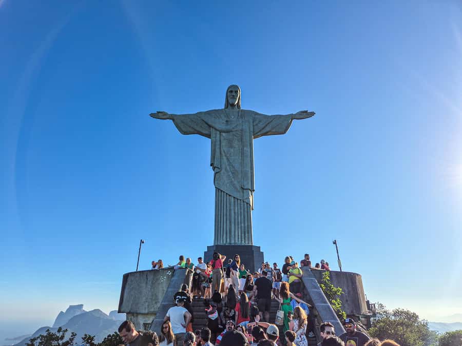 Christ the Redeemer and Escadaria Selarón Half-Day Tour - Christ the Redeemer, with about 50 minutes at the top