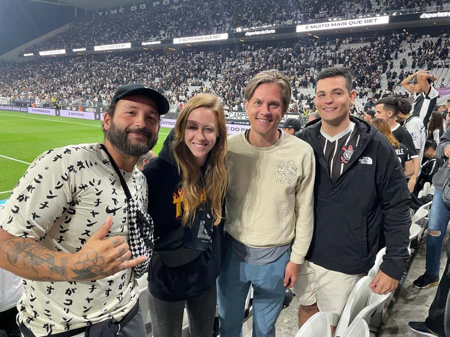 Corinthians Football Game Experience - Following the Crowd from the Station