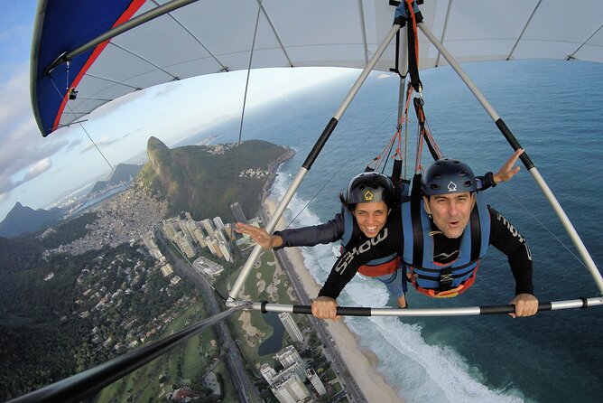 Double flight from Asa Delta in Rio de Janeiro - The flight over mountain, forest, and sea