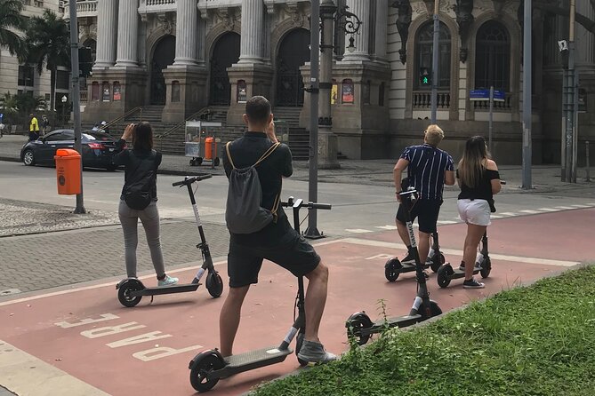 E-Scooter Ride: City Tour - Selarón Steps: a 25-minute pause for tile and color