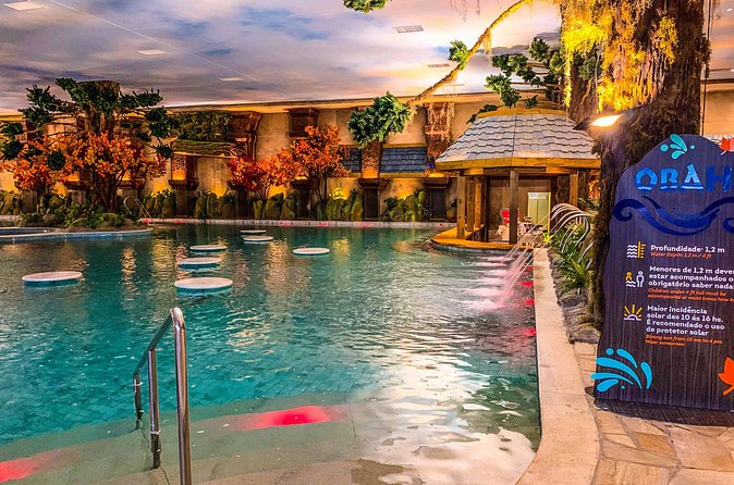 Entrance to Acquamotion Park - Indoor warmth and outdoor mountain air