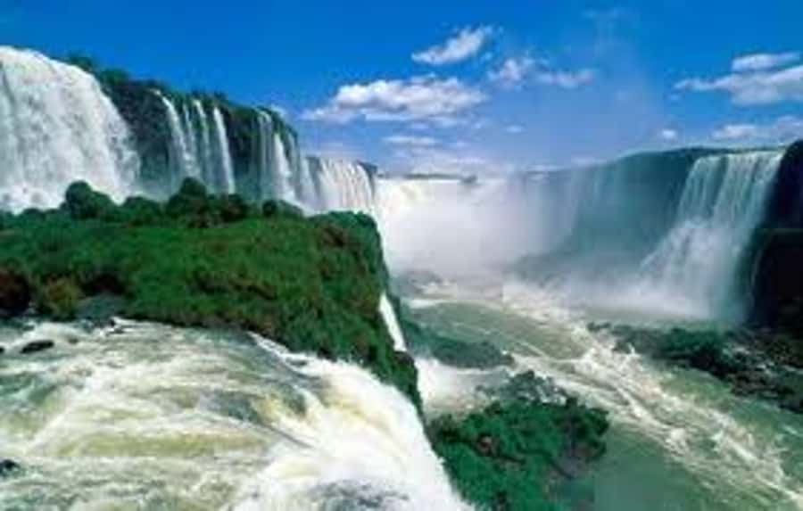 From Argentina: Iguazu Falls Brazil Side & Itaipu Dam - The 1,200-meter path is the heart of the morning