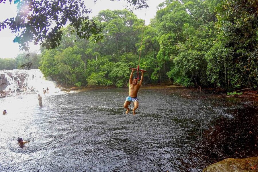 From Manaus: Presidente Figueiredo Waterfalls Daytrip - The second waterfall and the best swimming time