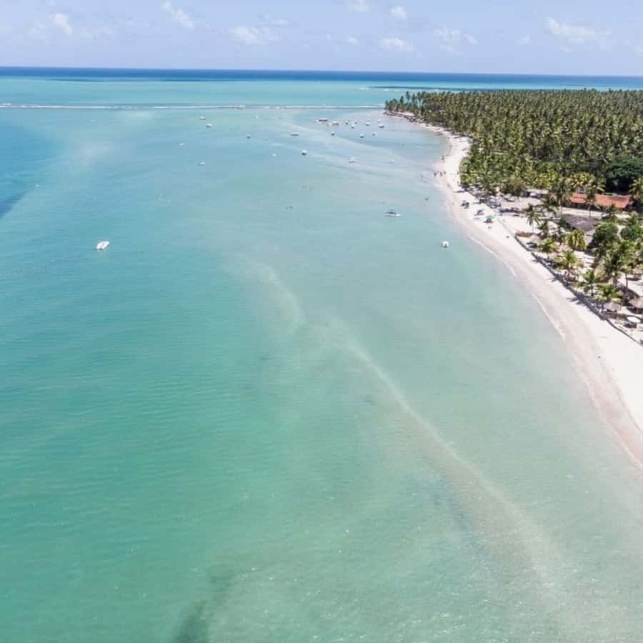 From Recife : Carneiros Beach - Arriving at the Carneiros support point