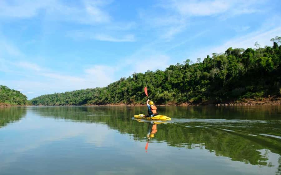 Guided Hike and Kayak or SUP River Tour w/ Transfer - From Foz do Iguaçu to Aguaray Expedition