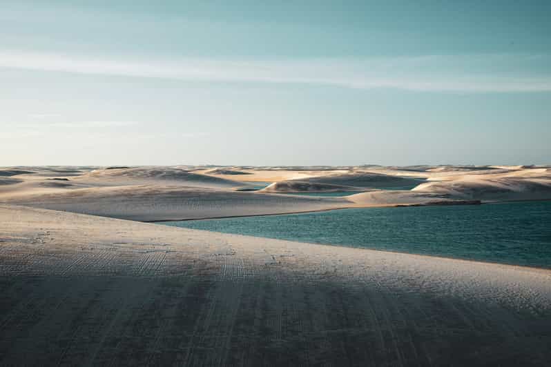 Half-day excursion to Lagoa Azul in the Lencois Maranhenses - Sunset turns the afternoon into something special