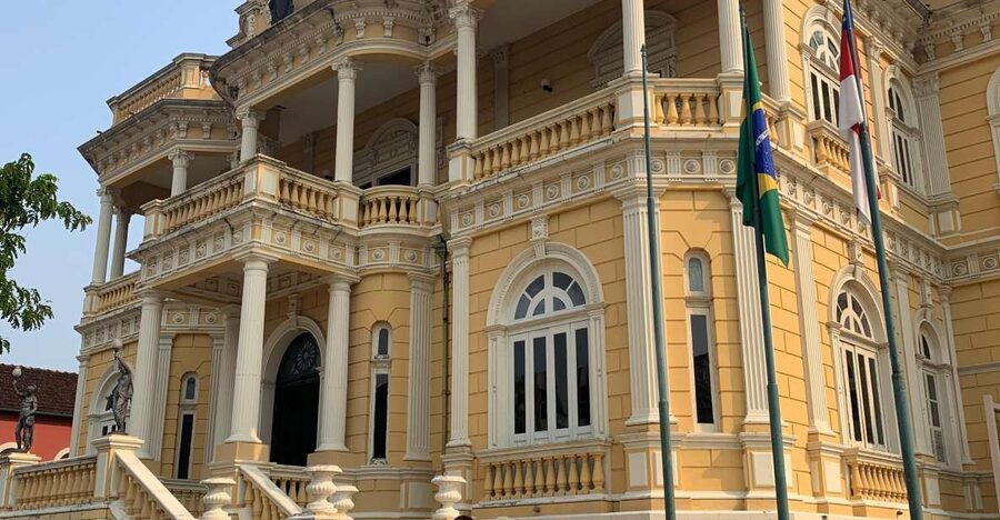 Historic City Tour Manaus by car with 3 stops. - The First Street, First Square, and Old Civic Manaus