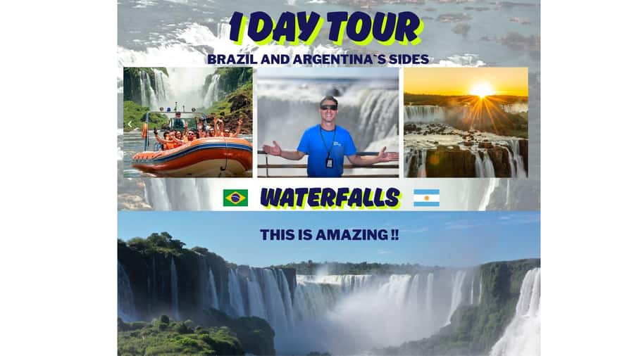 Iguassu Waterfalls: 1 Day Tour Brazil and Argentina's sides - Argentina’s 4-kilometer walk through the falls