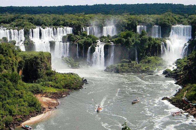 Iguazu Falls Full Day Brazil and Argentina with BOAT ADVENTURE - Macuco Safari: short ride, big splash