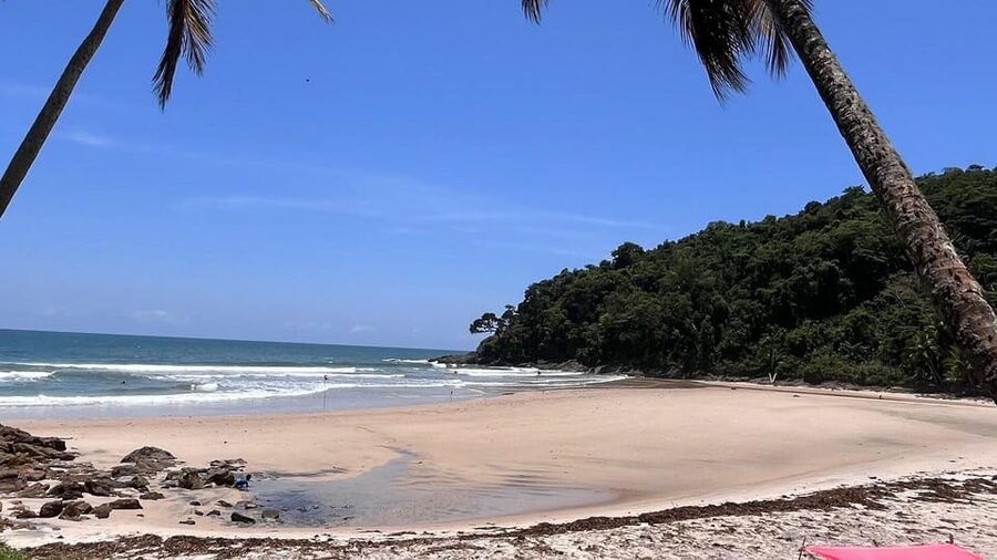 Itacare: Jeribucaçu Trail and Usina Waterfall - Jeribucaçu Beach, where river meets sea