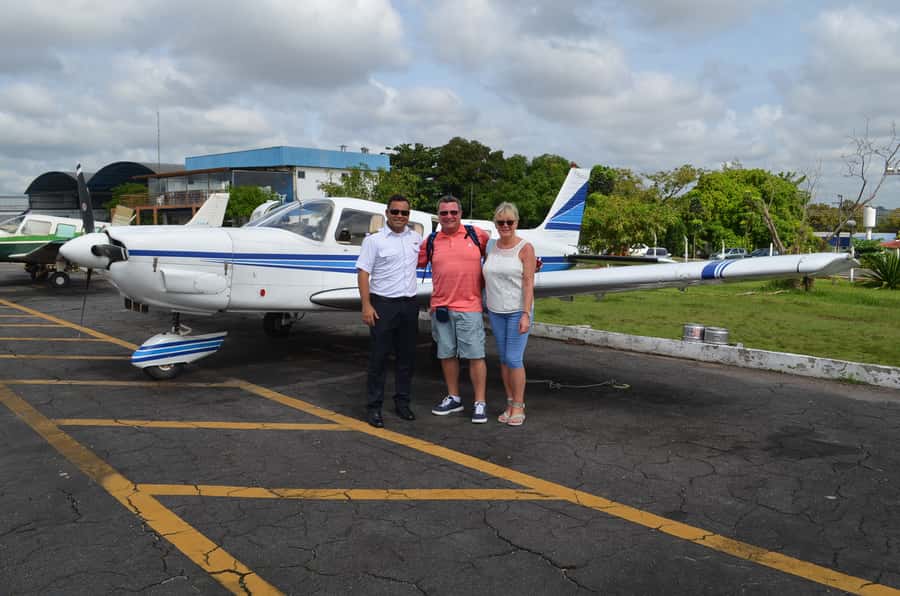 Manaus: Amazon Rainforest Panoramic Airplane Flight - Leaving Manaus for the Negro River