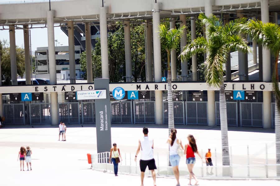 Maracana Stadium - Behind the Scenes Tour - Press rooms, stands, and football theatre