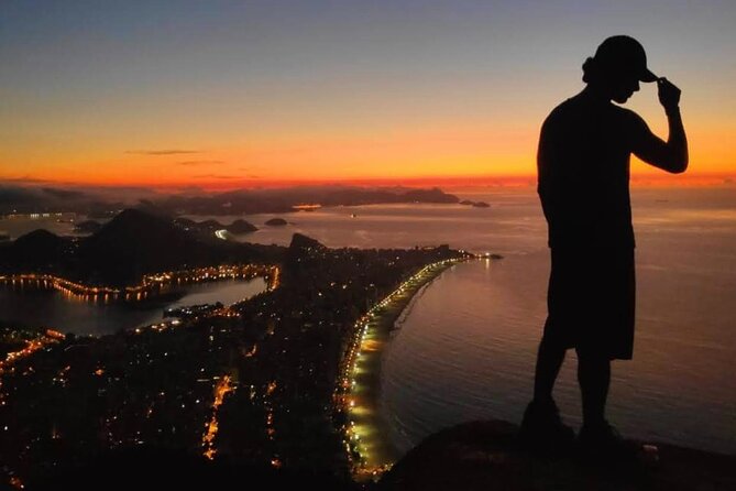 Morro Two Brothers Trail, during the day and sunset in Vidigal - At Morro Dois Irmaos, Rio opens below you