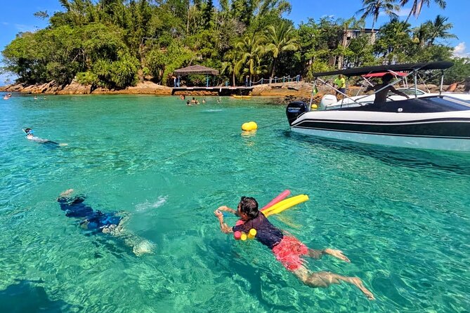 Private Speedboat Tour with Blue and Green Lagoons in Ilha Grande - Blue Lagoon: 45 minutes with fish and clear water