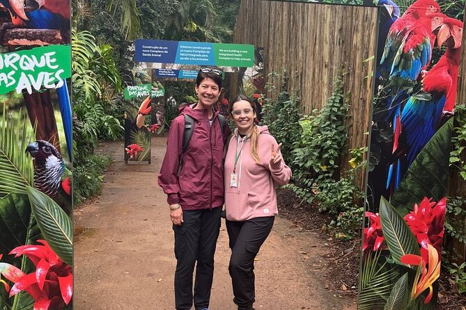 Private Transportation to Brazilian Waterfalls and Bird Park - Parque das Aves and its rescued birds