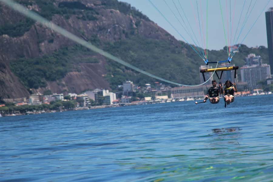 Rio de Janeiro: 2-Hour Boat Trip with Parasailing - What the flight feels like from above