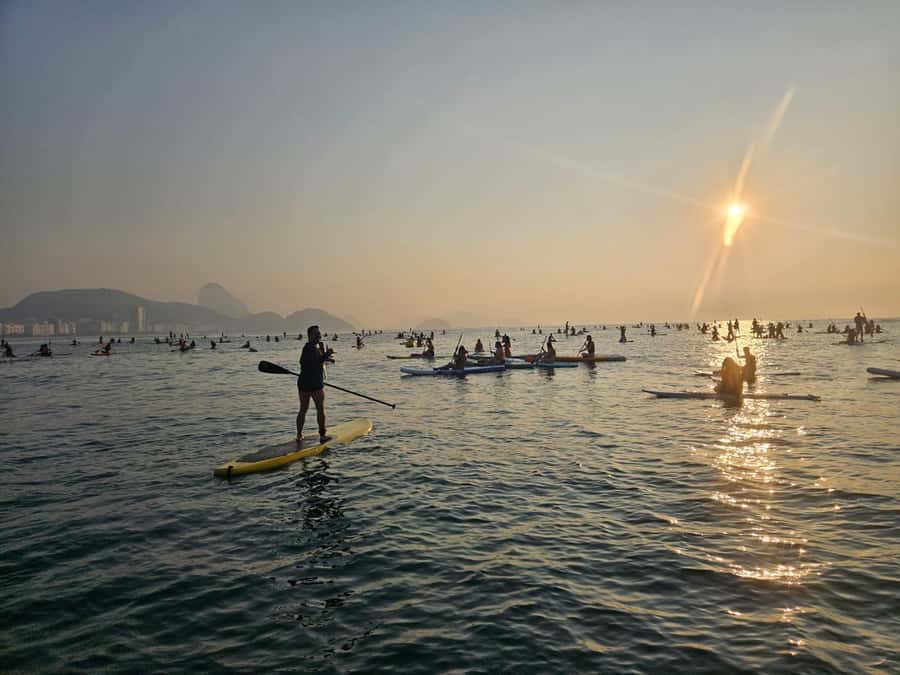 Rio de Janeiro: Copacabana Sunrise Stand Up Paddleboard Tour - The first minutes on Copacabana Beach