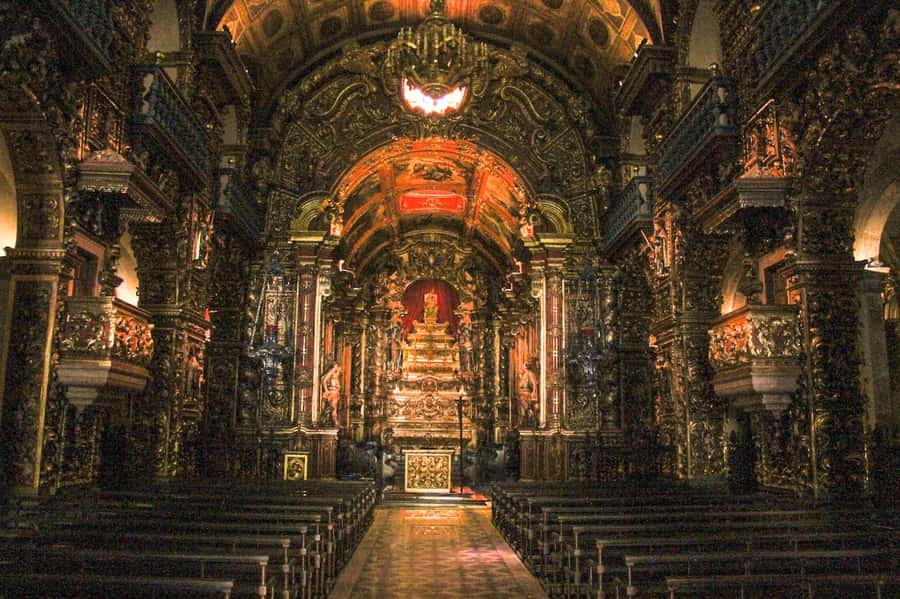 Rio de Janeiro Downtown Tour - São Bento Monastery hides its best work indoors