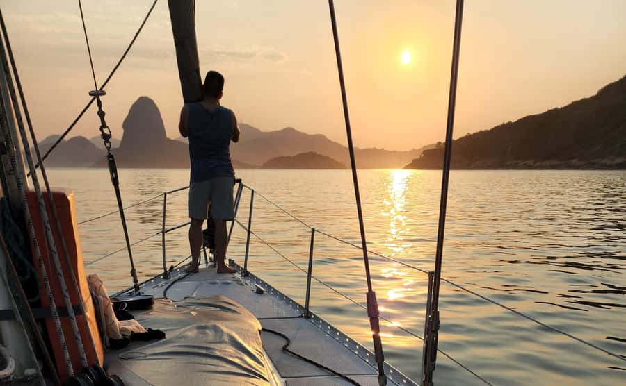 Rio de Janeiro: Guanabara Bay Sunset Sailing Tour & Drinks - The swim stop depends on the weather