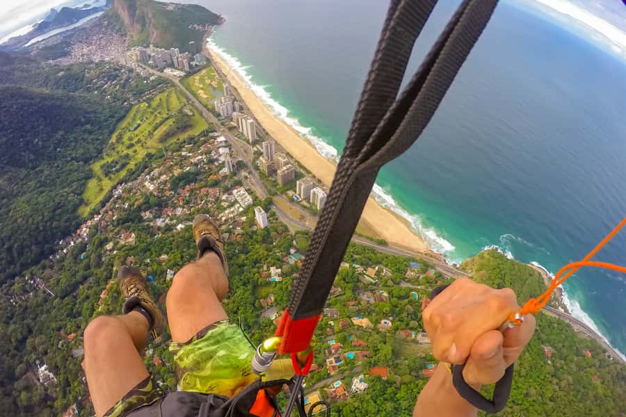 Rio de Janeiro: Paragliding Tandem Flight - Rio from above: mountains, sea, and São Conrado