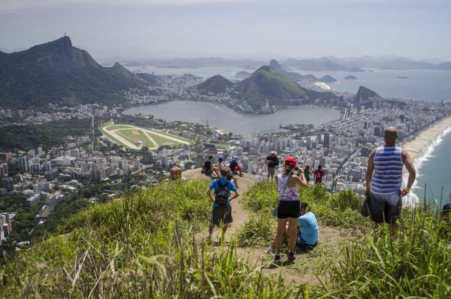Rio: Two Brothers Hill & Vidigal Favela Hike (Shared Group) - Reaching the Two Brothers Hill viewpoint