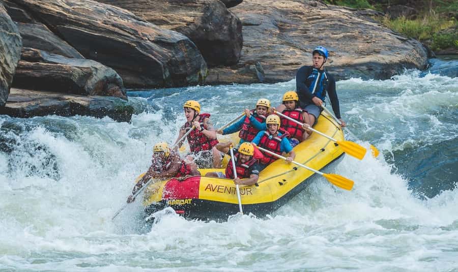 Rio: White Water Rafting Adventure tour in Rio de Janeiro - Atlantic rainforest scenery between the rapids