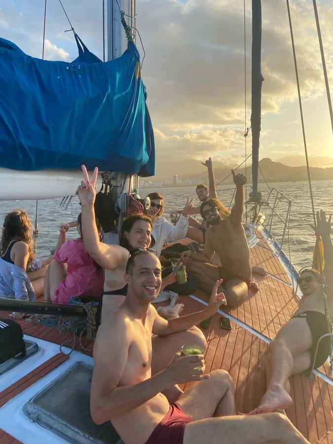 Sailboat in Rio de Janeiro, with open bar and snacks - Swimming near Adam and Eve Beach