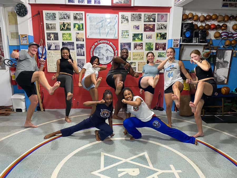 Salvador: Capoeira Class at Mestre Bimba's 1st Ever School. - The first few minutes: culture before movement