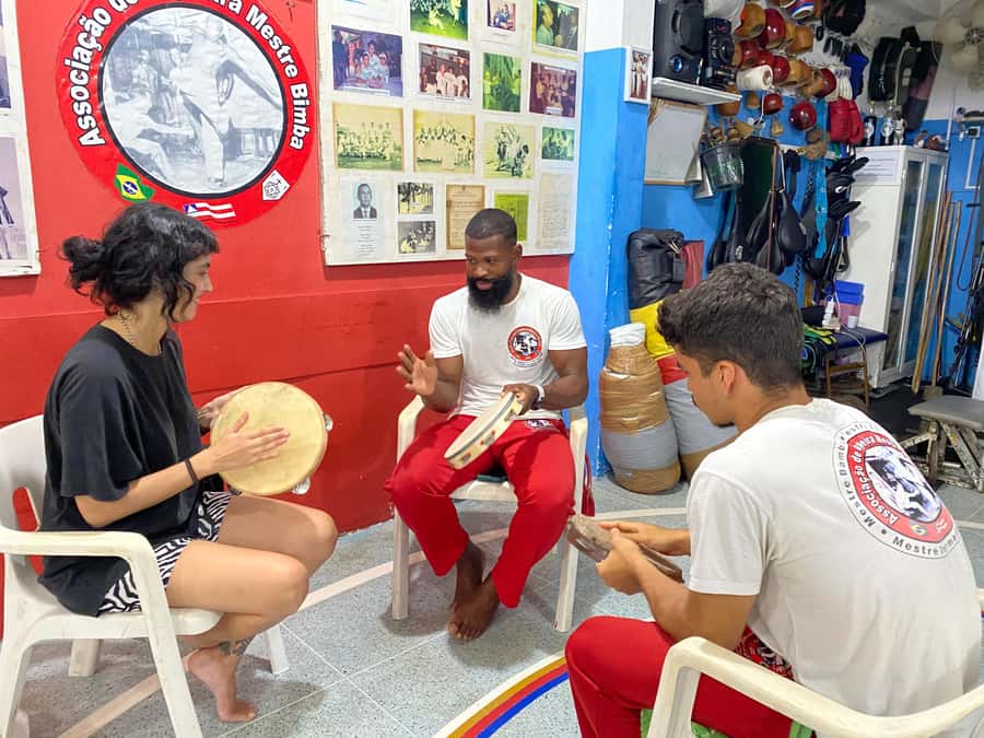 Salvador: Traditional Drumming and Percussion Workshop - Small Groups and One-to-One Attention