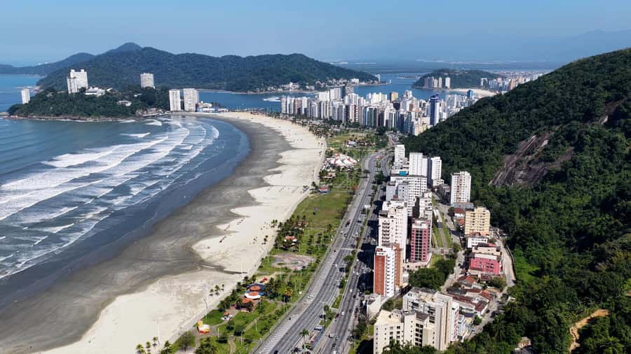 Santos and Guaruja Full Day Experience from São Paulo - Santos beaches and the long beach garden