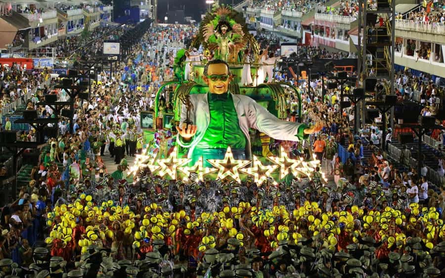 São Paulo Carnival Seating with Food, Drinks, & Transfer - Entering the Sambadrome Before the Parade