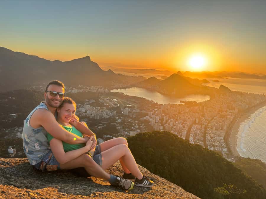 Sunrise at Morro Dois Irmãos + Vidigal Favela Experience - Sunrise above Rio’s famous landmarks