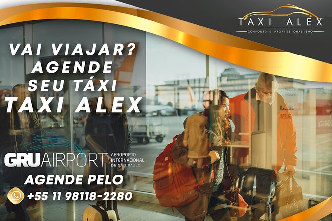 Taxi to Airports and Travel - A private ride across a huge Brazilian city